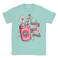 Seafoam lucky girl drink Classic Tee - MaliasSmallBusiness