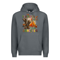 Rock Flannels boots and bonfires Premium Hoodie - NancyCooperArtShop