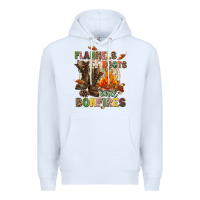 White Flannels boots and bonfires Premium Hoodie - NancyCooperArtShop