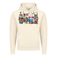 Vintage Artic 4th of july skeleton coffee cups Vintage Hoodie - Jasminsmagicworld