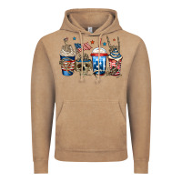 Vintage Coffee 4th of july skeleton coffee cups Vintage Hoodie - Jasminsmagicworld