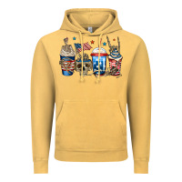 Vintage Mustard 4th of july skeleton coffee cups Vintage Hoodie - Jasminsmagicworld