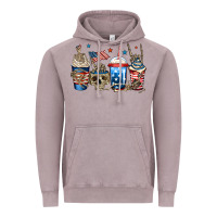 4th Of July Skeleton Coffee Cups Vintage Hoodie | Teevron