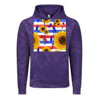 Cloud Purple patriotic sunflowers Vintage Hoodie - BundleAndBundleShop