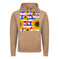Vintage Coffee patriotic sunflowers Vintage Hoodie - BundleAndBundleShop
