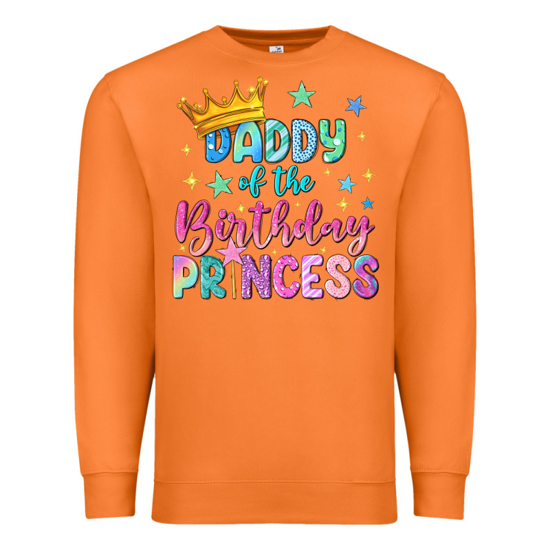 Daddy Of The Birthday Princess Premium Sweatshirt by NancyCooperArtShop | Teevron