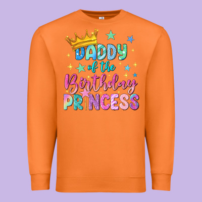Daddy Of The Birthday Princess Premium Sweatshirt Designed By Nancycooperartshop