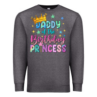 Charcoal Heather daddy of the birthday princess Premium Sweatshirt - NancyCooperArtShop