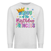 Oatmeal Heather daddy of the birthday princess Premium Sweatshirt - NancyCooperArtShop