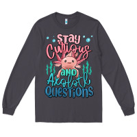 Smoke stay curious and axolotl questions Long Sleeve Tee - MaliasSmallBusiness