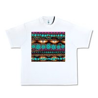 White leopard aztec turquoise jewelry Urban Heavy Tee - BarkalooDesign