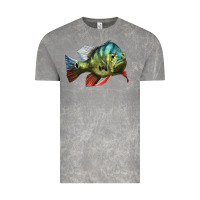 Cloud Rock Peacock Bass Illustrations Vintage Tee - LillyAllenDesigns