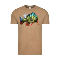 Vintage Coffee Peacock Bass Illustrations Vintage Tee - LillyAllenDesigns