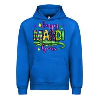 Cobalt happy mardi gras alligator olivia Urban Hoodie - OliviaCreatesArt