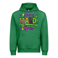 Emerald happy mardi gras alligator olivia Urban Hoodie - OliviaCreatesArt