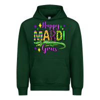 Forest Green happy mardi gras alligator olivia Urban Hoodie - OliviaCreatesArt