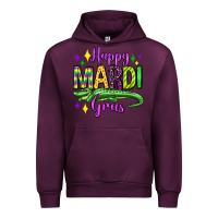 Mauve Wine happy mardi gras alligator olivia Urban Hoodie - OliviaCreatesArt