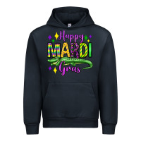 Navy happy mardi gras alligator olivia Urban Hoodie - OliviaCreatesArt