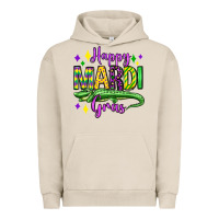 Pigment French Oak happy mardi gras alligator olivia Urban Hoodie - OliviaCreatesArt