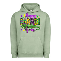 Pigment Oil Green happy mardi gras alligator olivia Urban Hoodie - OliviaCreatesArt