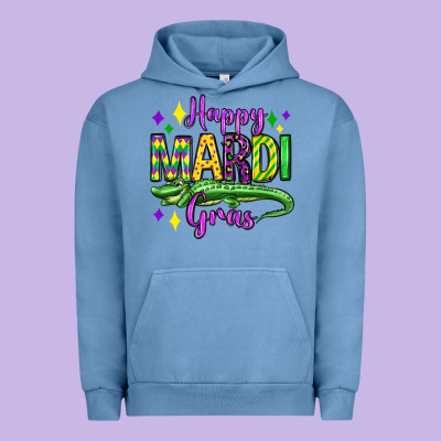 Happy Mardi Gras Alligator Olivia Urban Hoodie Designed By Oliviacreatesart