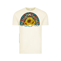 Vintage Arctic western sunflowers aztec leopard serape  rainbows Vintage Tee - AdoDesignShop