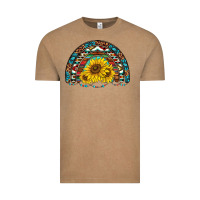 Vintage Coffee western sunflowers aztec leopard serape  rainbows Vintage Tee - AdoDesignShop