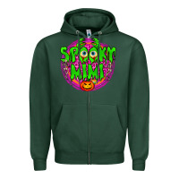 Sports Green spooky mimi Zipper Hoodie - BundleAndBundleShop