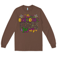 Chestnut i have boundary issues Long Sleeve Tee - MaliasSmallBusiness