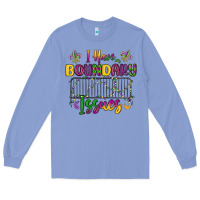 Colony Blue i have boundary issues Long Sleeve Tee - MaliasSmallBusiness