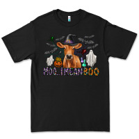 Black Moo I Mean Boo Premium Tee - CowhideDigitalArt