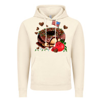 Vintage Artic donut strawberry and usa flag Vintage Hoodie - AdoDesignShop