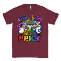 Burgundy gaymer pride Classic Tee - MaliasSmallBusiness