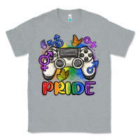 Heather Grey gaymer pride Classic Tee - MaliasSmallBusiness