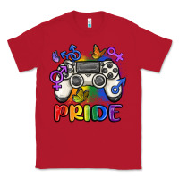 Red gaymer pride Classic Tee - MaliasSmallBusiness