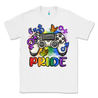 White gaymer pride Classic Tee - MaliasSmallBusiness