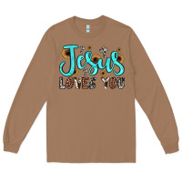 Toasted Coconut jesus loves you Long Sleeve Tee - JahusDesignShop
