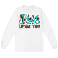 White jesus loves you Long Sleeve Tee - JahusDesignShop