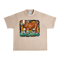 French Oak Western Heifer Please Simmental Cow Urban Heavy Tee - LillyAllenDesigns