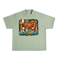 Oil Green Western Heifer Please Simmental Cow Urban Heavy Tee - LillyAllenDesigns