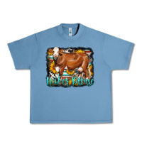 Pebble Blue Western Heifer Please Simmental Cow Urban Heavy Tee - LillyAllenDesigns