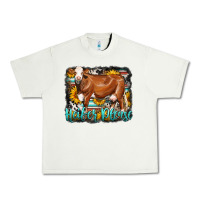 Pistachio Western Heifer Please Simmental Cow Urban Heavy Tee - LillyAllenDesigns
