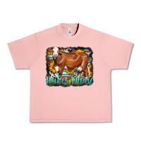 Salmon Western Heifer Please Simmental Cow Urban Heavy Tee - LillyAllenDesigns