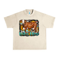 Western Heifer Please Simmental Cow Urban Heavy Tee | Teevron