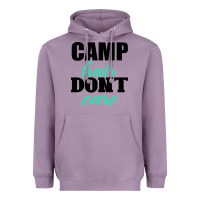 Lavender Camp Hair Don't Care Black Heavyweight Hoodie - Bettercallsaul