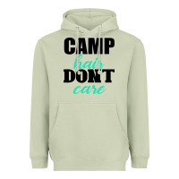 Matcha Camp Hair Don't Care Black Heavyweight Hoodie - Bettercallsaul