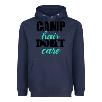 Navy Camp Hair Don't Care Black Heavyweight Hoodie - Bettercallsaul