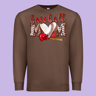 Baseball Mom Premium Sweatshirt Designed By Nancycooperartshop