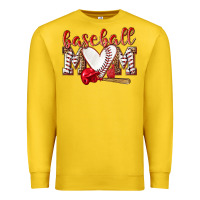 Lemon Baseball Mom Premium Sweatshirt - NancyCooperArtShop