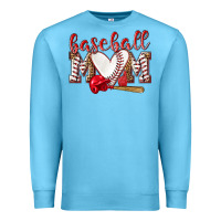 Ocean Blue Baseball Mom Premium Sweatshirt - NancyCooperArtShop